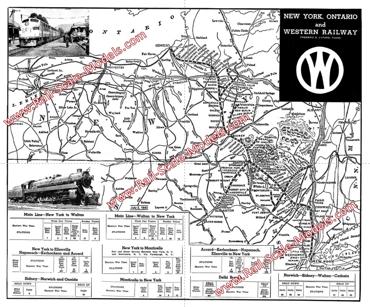New York Ontario & Western Railway ~ 1943